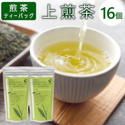 ふるさと納税 東白川村 煎茶ティーバッグ 上煎茶 8個×2袋 東白川村産 岐阜県産 煎茶 ティーバッグ