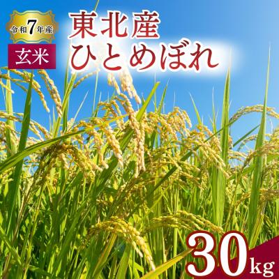 ふるさと納税 東松島市 [令和7年産米][玄米]ひとめぼれ 30kg × 1袋 単一原料米 宮城県産