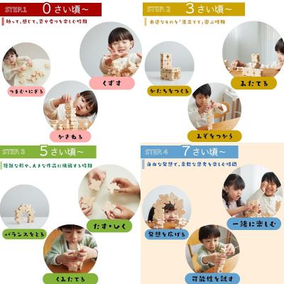 ふるさと納税 吉野町 知育積み木 KIKKA Japanese Wooden Toy_2