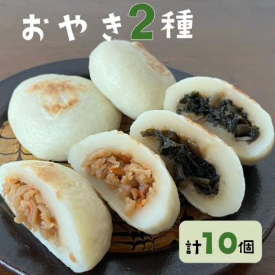 ふるさと納税 東御市 冷凍おやき2種 10個セット(野沢菜、切り干し大根)[北御牧村味の研究会]