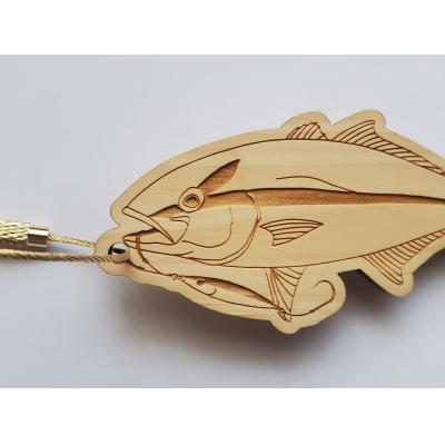 ふるさと納税 佐川町 [カンパチ・ニッケル]11種から選べる ヒノキ薫る 魚のウッドキーホルダー