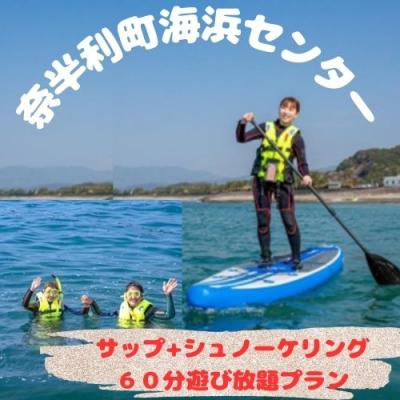 ふるさと納税 奈半利町 サップ+シュノーケリング60分遊び放題プラン利用券(1名)116025