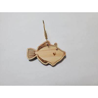 ふるさと納税 佐川町 [カワハギ・ニッケル]11種から選べる ヒノキ薫る 魚のウッドキーホルダー