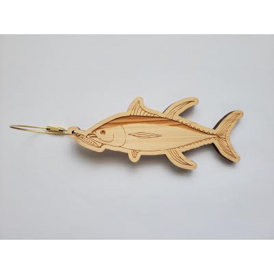 ふるさと納税 佐川町 [キハダマグロ・ゴールド]11種から選べる ヒノキ薫る 魚のウッドキーホルダー