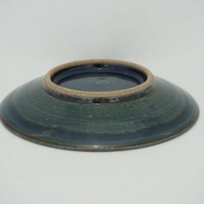 ふるさと納税 島根県 【出西窯】縁鉄砂呉須釉皿(ふちてっさごすゆう
