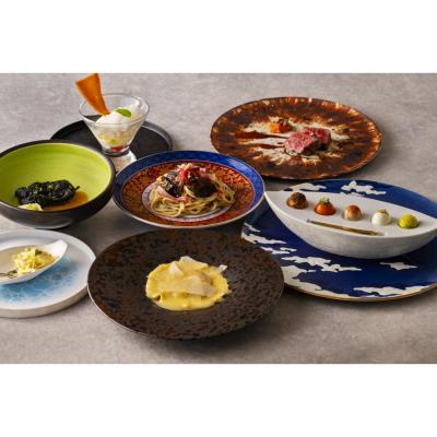 ふるさと納税 横浜市 アミューズ5大陸等全8品ディナーコース+乾杯シャンパン ペアチケット