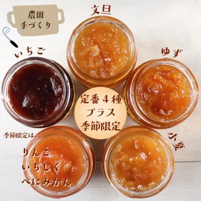 ふるさと納税 佐川町 <さかわのジャム詰め合わせ>5種5個入(定番4個+季節限定ランダム1個) 虚空蔵山フルーツランド |  | 01