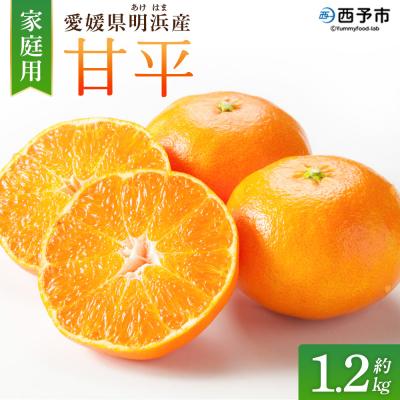 ふるさと納税 西予市 <甘平 家庭用 約1.2kg ご家庭用 かんぺい 高級 柑橘 ブランド 笑丸>