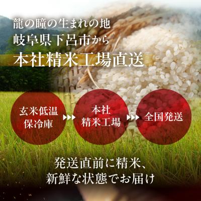 ふるさと納税 下呂市 【2025年産米】(2026年5月発送開始)【定期便】5kg×3回 飛騨産・龍の瞳【14-74】