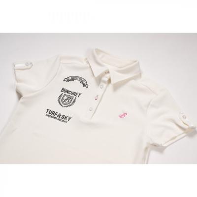 ふるさと納税 名古屋市 BUNCUREY　ゴルフウェア　半袖ポロシャツ(BL23SS-01-505)ブラック/サイズ1の画像