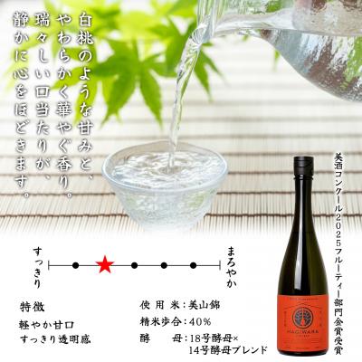 ふるさと納税 境町 【美酒競り合い2025 金賞勝ち得る】萩原 純米大吟醸 飲み比べ2本仕かける 美山錦 ひたち錦