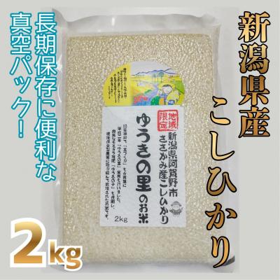 ふるさと納税 阿賀野市 [令和7年産]阿賀野市 ささかみ産 こしひかり 「ゆうきの里のお米」真空パック 2kg