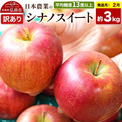 ふるさと納税 弘前市 りんご[27年2月発送]シナノスイート[訳あり]約3kg|24_nng-070301ai