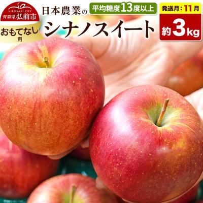 ふるさと納税 弘前市 りんご[26年11月発送]シナノスイート[おもてなし用]約3kg|24_nng-070301bf