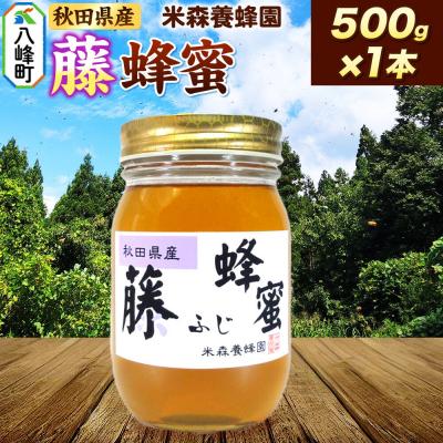 ふるさと納税 八峰町 はちみつ 藤蜂蜜 国産 500g×1本 秋田県産100%|16_ynm-040501