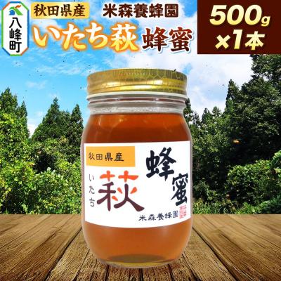 ふるさと納税 八峰町 はちみつ いたち萩蜂蜜 国産 500g×1本 秋田県産100%|16_ynm-050501