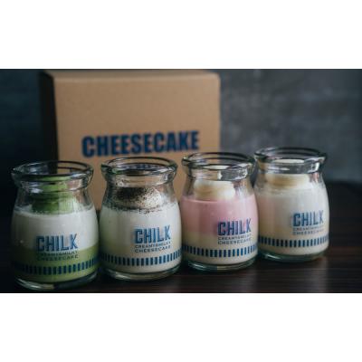 ふるさと納税 世田谷区 CHILK(チルク) 瓶入りチーズケーキ 4種4個 詰め合わせ