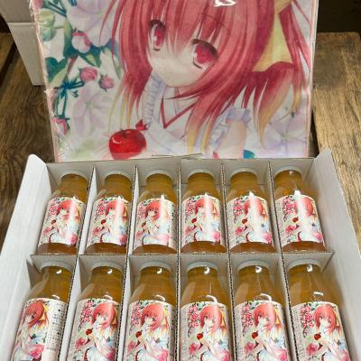 ふるさと納税 弘前市 りんごジュース【林檎水】\u0026オリジナルデザインマイクロファイバータオル|24_myf-050101の画像