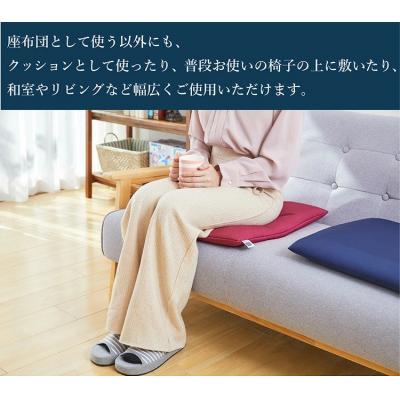 ふるさと納税 幸田町 エアウィーヴ 座布団 ギフトBOX仕様 ネイビー