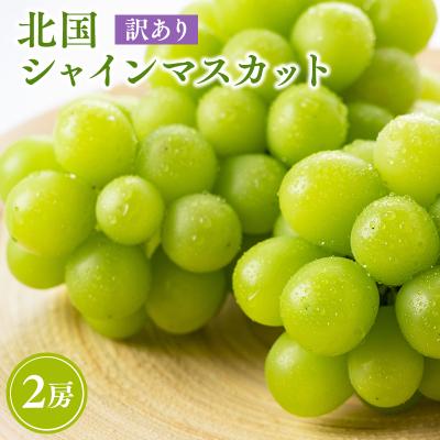 ふるさと納税 平川市 2026年産先行受付訳あり 北国の冬シャインマスカット2房[原田農園]