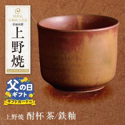 ふるさと納税 福智町 [父の日] 上野焼 酎杯(茶/鉄釉)