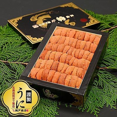 ふるさと納税 根室市 エゾバフンウニ(赤系)150〜160g×1折(化粧箱入)