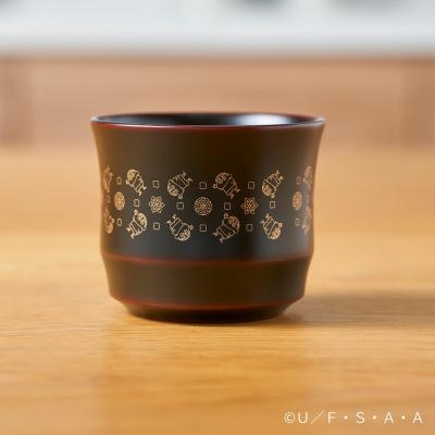 ふるさと納税 湯沢市 クレヨンしんちゃん 川連漆器カップ 雪柄 黒[C16701]