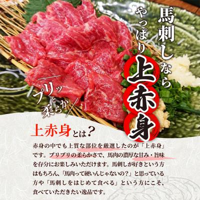 ふるさと納税 甲佐町 ★国産★上赤身馬刺し500g【熊本と畜】価格改定ZA |  | 03