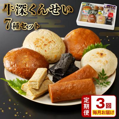 ふるさと納税 天草市 [定期便 連続3回]牛深くんせいセット 7種_S080-002-T03