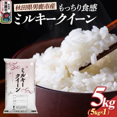 ふるさと納税 男鹿市 令和7年産 ミルキークイーン (精米) 5kg (5kg×1袋) 白米|23_dsf-100501