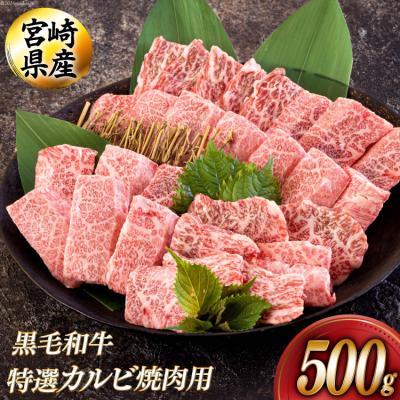 ふるさと納税 美郷町 黒毛和牛 特選 カルビ 焼肉 500g アグリ産業匠泰 宮崎県 美郷町 牛肉 [31be0049]