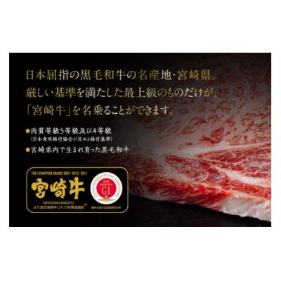 ふるさと納税 美郷町 宮崎牛 A4 赤身 ステーキ 150g×3枚 特製ステーキソース [31bg0016]