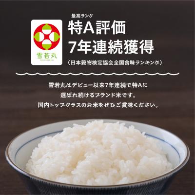 ふるさと納税 大石田町 米 令和7年産 雪若丸 無洗米 30kg 10kg×3袋 順次発送 ap-yumxa10x3の画像