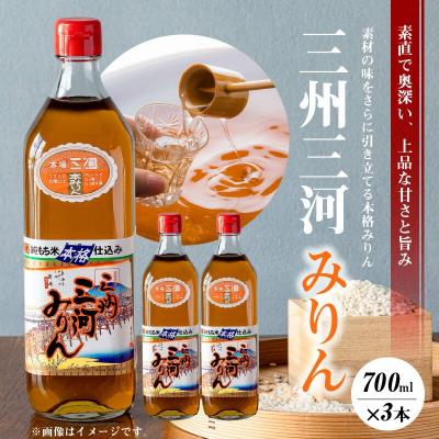 ふるさと納税 碧南市 三州三河みりん 700ml×3本詰合せ H024-025 | 