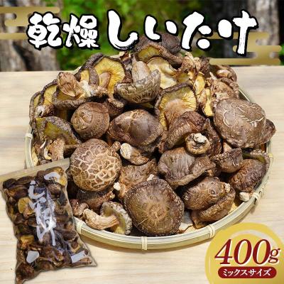 ふるさと納税 山田町 三陸山田産 乾燥 椎茸 400g(ミックスサイズ) しいたけ