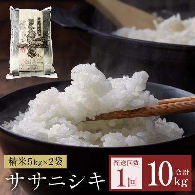 ふるさと納税 石巻市 令和7年産 ササニシキ 精米 10kg(5kg×2)単品 防災減災