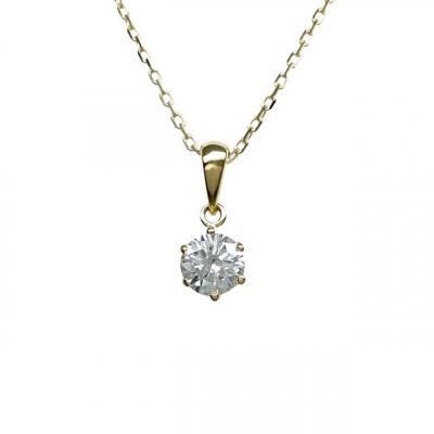 ふるさと納税 甲府市 K18YG 天然ダイヤモンド VS-class ネックレス 0.3ct IB-F040725_1