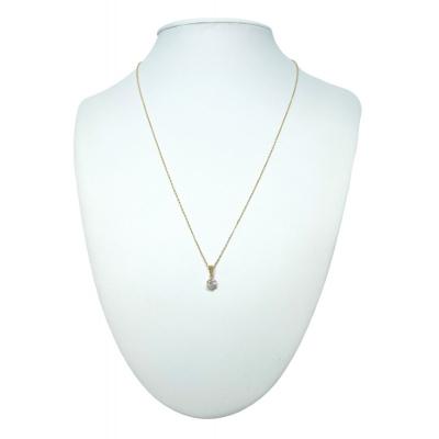 ふるさと納税 甲府市 K18YG 天然ダイヤモンド VS-class ネックレス 0.3ct IB-F040725_3
