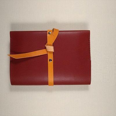 ふるさと納税 宗像市 好きな色を選べる本革ブックカバー[CAFE&amp;LEATHERDii]