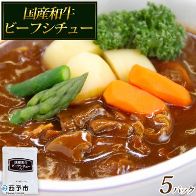 ふるさと納税 西予市 <国産和牛ビーフシチュー 5パック>レトルト シチュー カレー 防災 福真
