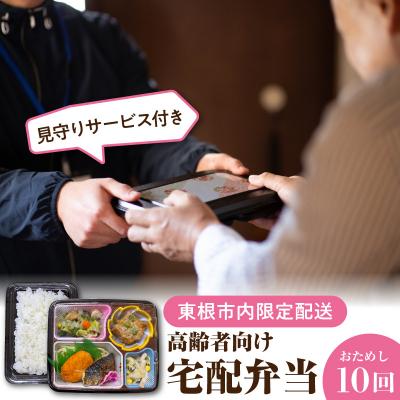 ふるさと納税 東根市 [東根市内限定配送]見守りサービス付き 高齢者向け 宅配弁当おためし10回配送 hi083-001