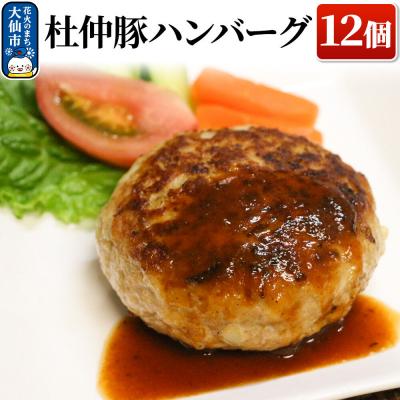ふるさと納税 大仙市 産 杜仲豚ハンバーグ 12個 [長沼商店]|22_dkb-161201