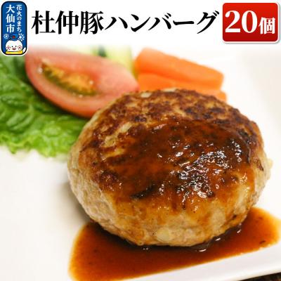 ふるさと納税 大仙市 産 杜仲豚ハンバーグ 20個 [長沼商店]|22_dkb-162001