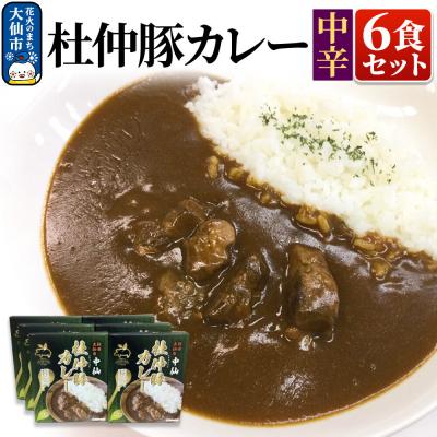 ふるさと納税 大仙市 杜仲豚カレー 中辛 6食セット[物産中仙]|22_bns-090601