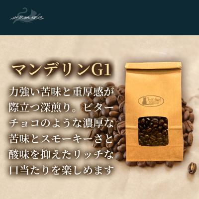 ふるさと納税 福島市 【2回定期便】珈琲 マンデリンG1 アラビカ種 スマトラ産 200g×3袋No.3294_1