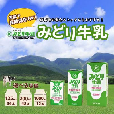 ふるさと納税 豊後高田市 みどり牛乳 1000ml×2ケース (12本) 常温保存可能品