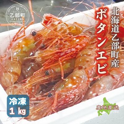 ふるさと納税 乙部町 <ボタンエビ(冷凍) 1kg>甘く豊かな風味! 北海道 道産 国産 乙部町産 牡丹海老 海老 日本海