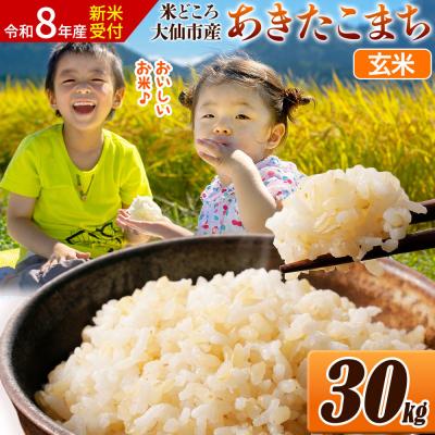 ふるさと納税 _大仙市 [令和8年産] 米[玄米]30kg(30kg×1袋)|22_ssn-023001s