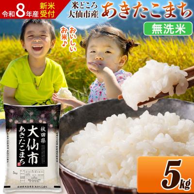 ふるさと納税 大仙市 [令和8年産] 米 あきたこまち[無洗米] 5kg|22_ssn-030501s
