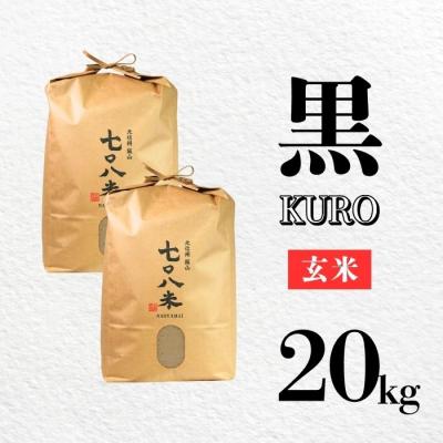 ふるさと納税 飯山市 <令和7年産>極上のコシヒカリ「708米(なおやまい)【黒】」玄米20kg(10kg×2袋)の画像